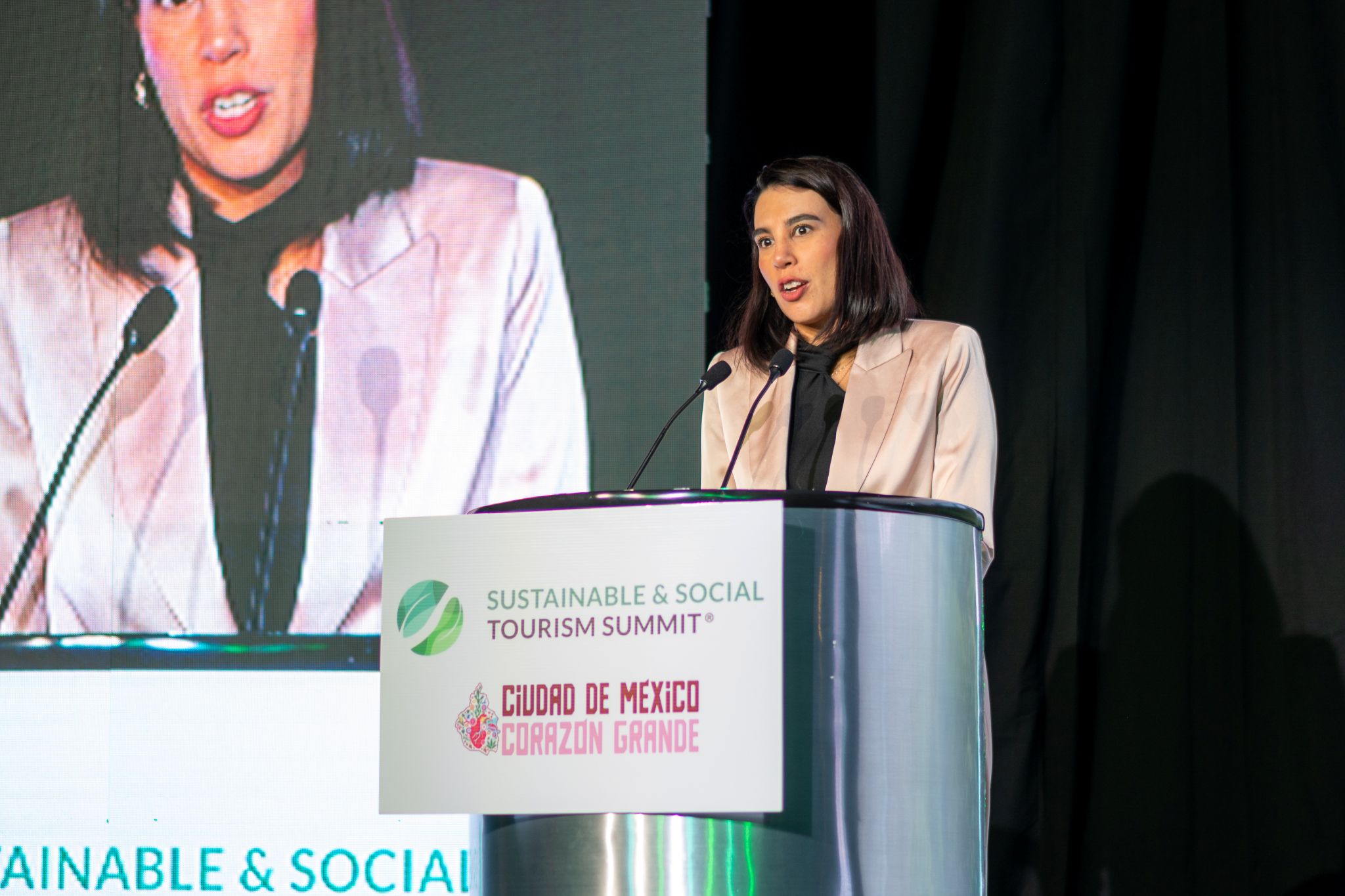 Josefina Rodríguez Zamora durante la inauguración del S&STS 2026
